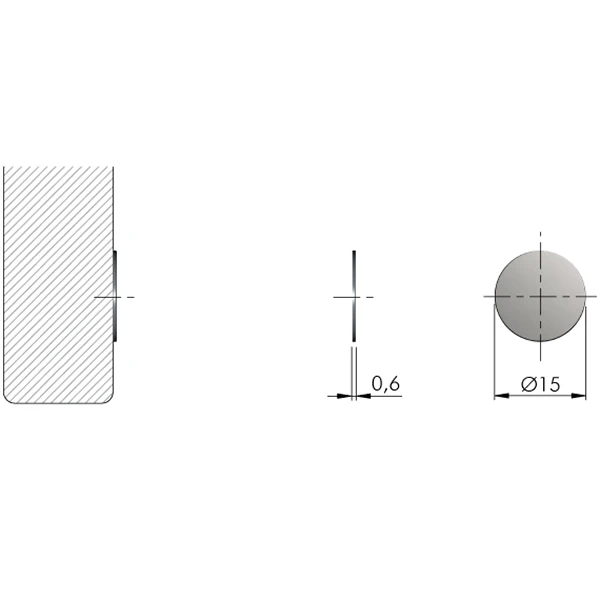 Пластина самоклеюча для виштовхувача Italiana Ferramenta - 2