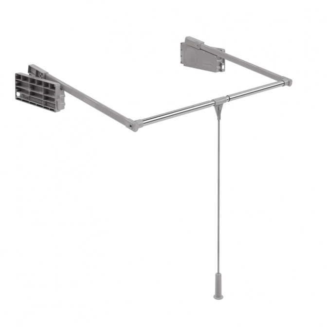 Пантограф з дотягом Starax 800-1150мм Сірий/Хром - 2