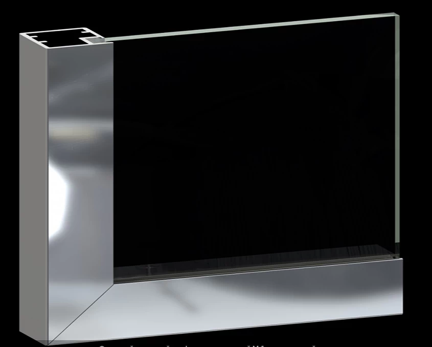 Профіль алюмінієвий Вибір рамковий М1 L=5950мм Хром (дзеркало) - 2