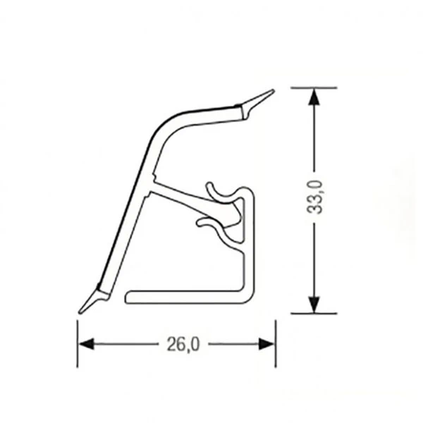 Плінтус кухонний LuxeForm 118 4200 мм S946 СТАТУАРІО 98102 - 2