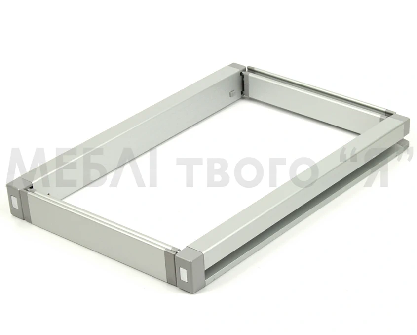 Рамка з регулюванням кулькова повного висуву з дотягом Vibo Elite AT41/55SMAL Сіра(11657)