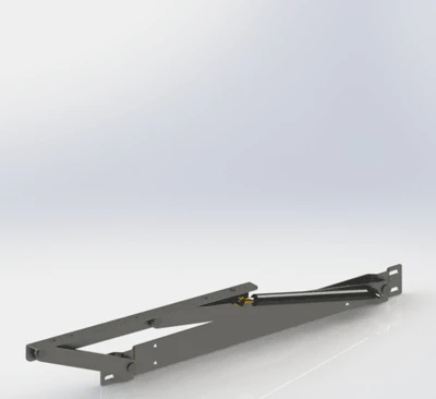 Підйомний механізм для ліжка Suspa 1200N навантаження 120 кг Чорний - 2