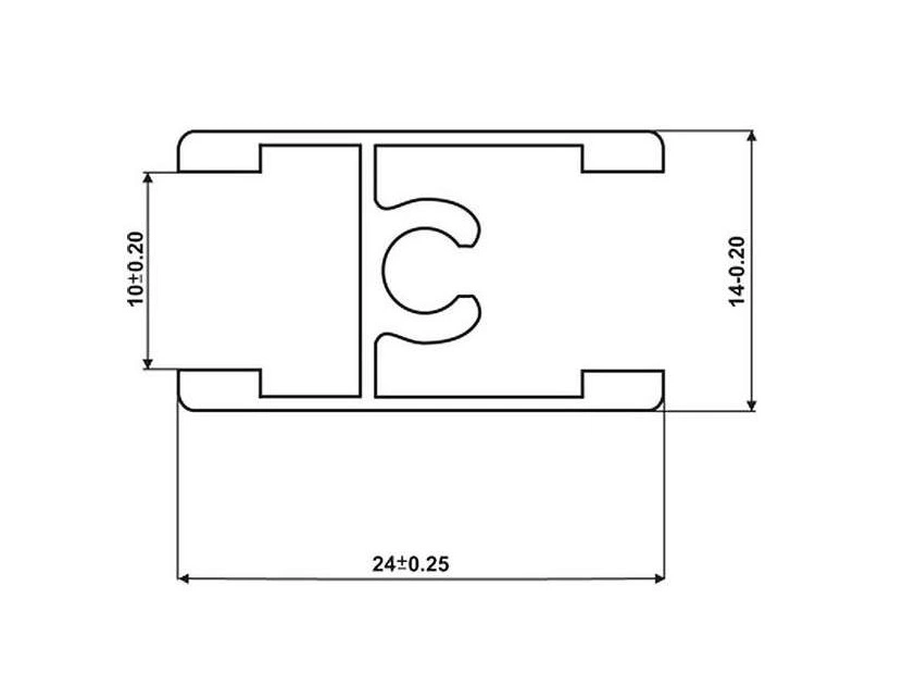 Профіль з'єднувальний під гвинт до розсувної системи Rolla 5,1м Дуб венге глянець акц.ціна - 2