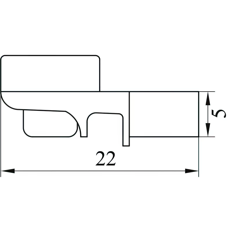 Полицетримач для скла DC з присоскою металевий - 2