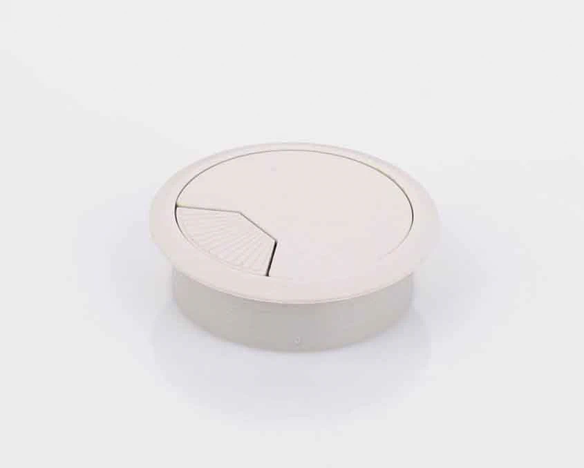 Кабельний пропуск пластиковий круглий DC D-60мм Білий