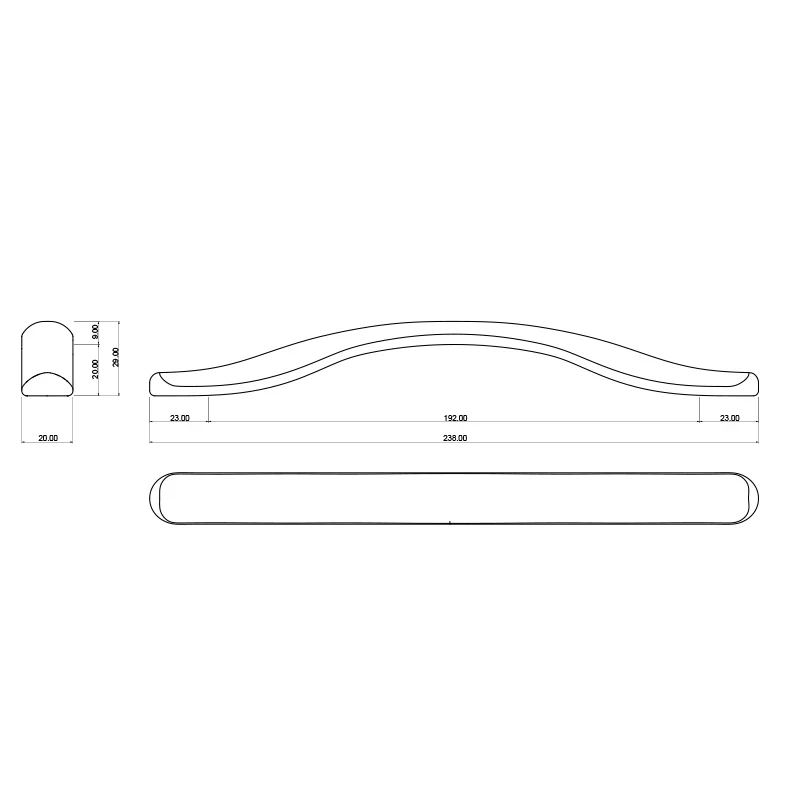 Мебельная ручка Cebi 247/192-08 Никель матовый - 2