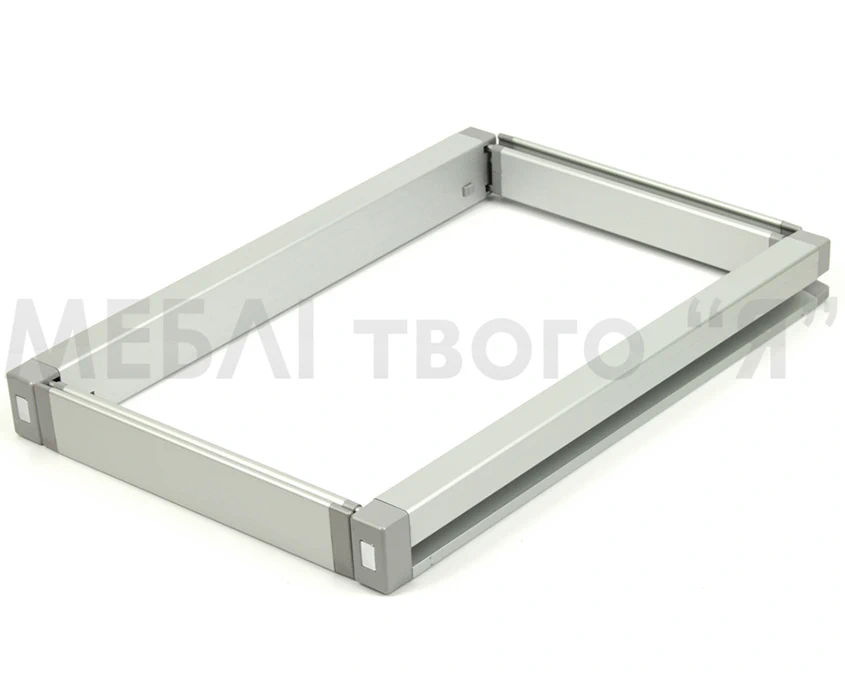 Рамка з регулюванням кулькова повного висуву з дотягом Vibo Elite AT69/83SMAL Сіра