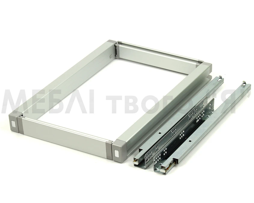 Рамка з регулюванням кулькова повного висуву з дотягом Vibo Elite AT55/69SMAL Сіра(11658) - 2