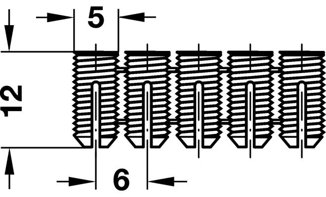 Муфта Hafele для запресовки D5х12 мм - 2