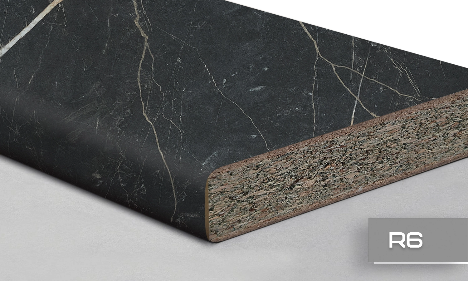 Стільниця LuxeForm S155 3050х900х38 мм 1U MR Вологостійка R6 S155 WT Мармур Річмонд - 2