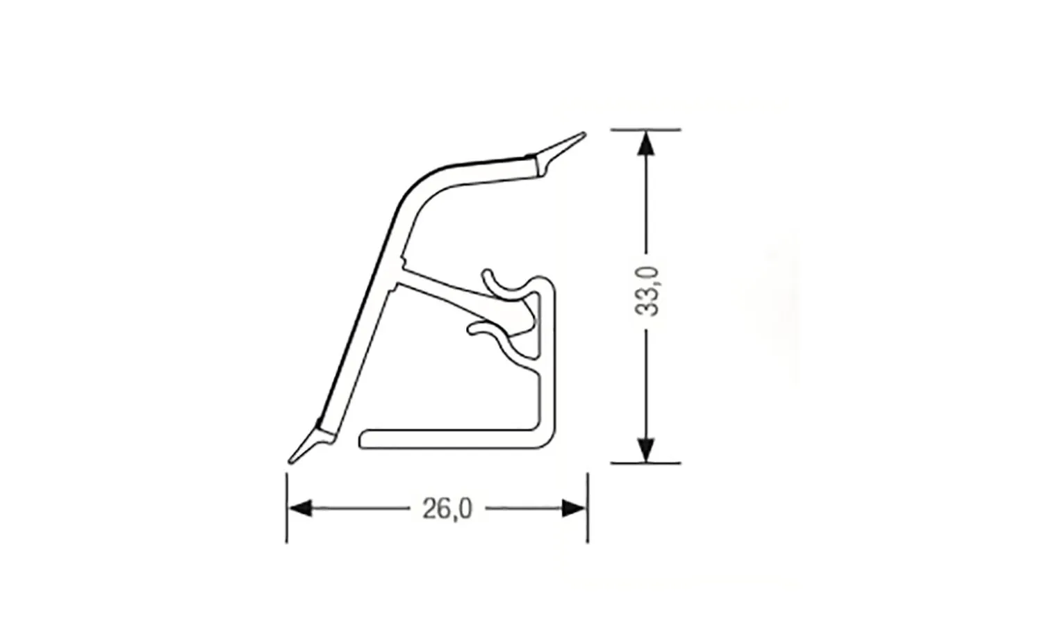 Плінтус кухонний LuxeForm 627355-001 118 парадізо червоний 5000 мм WAP 118 98151 стандарт PLRE - 2