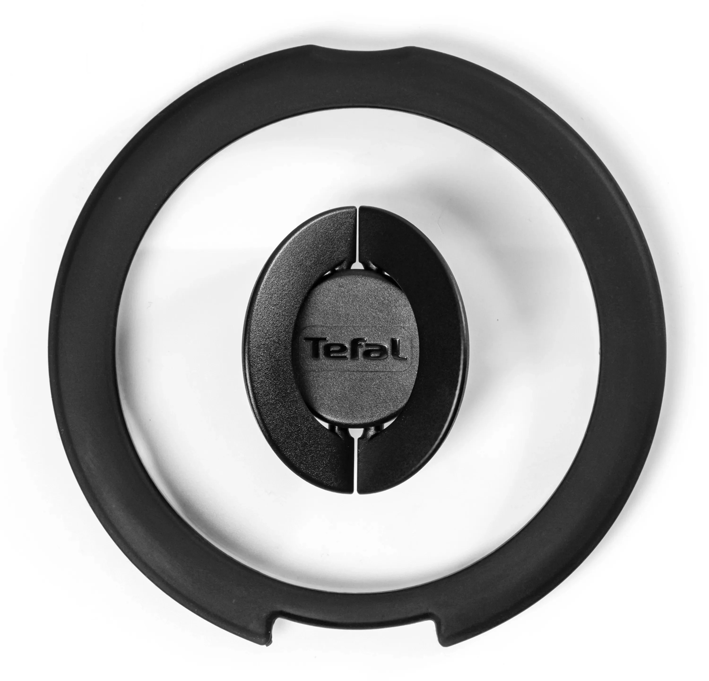 Кришка Tefal Ingenio 20см, скло, силікон, прозоро-чорний - 2