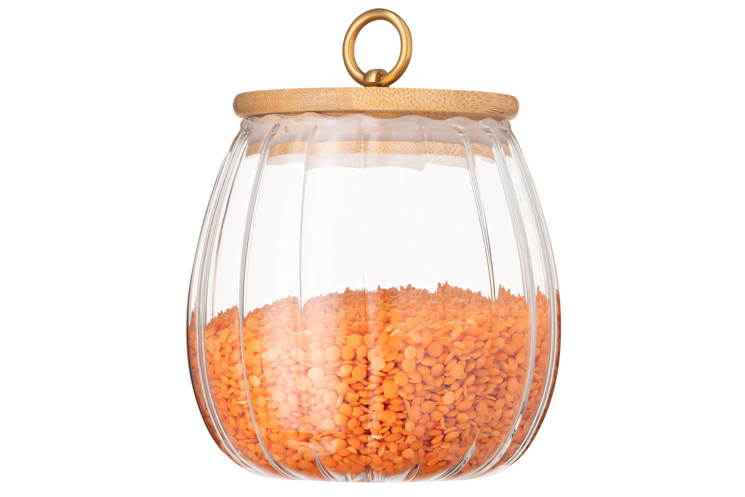 Банка для зберігання Ardesto Fresh Vintage, 750мл, скло, бамбук, прозорий