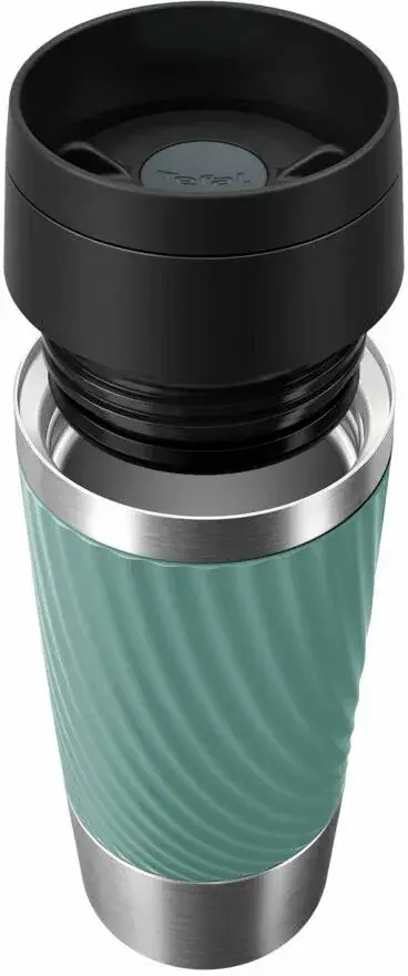 Термочашка Tefal Travel Mug Classic Twist, 360мл, нержавіюча сталь, зелений - 2