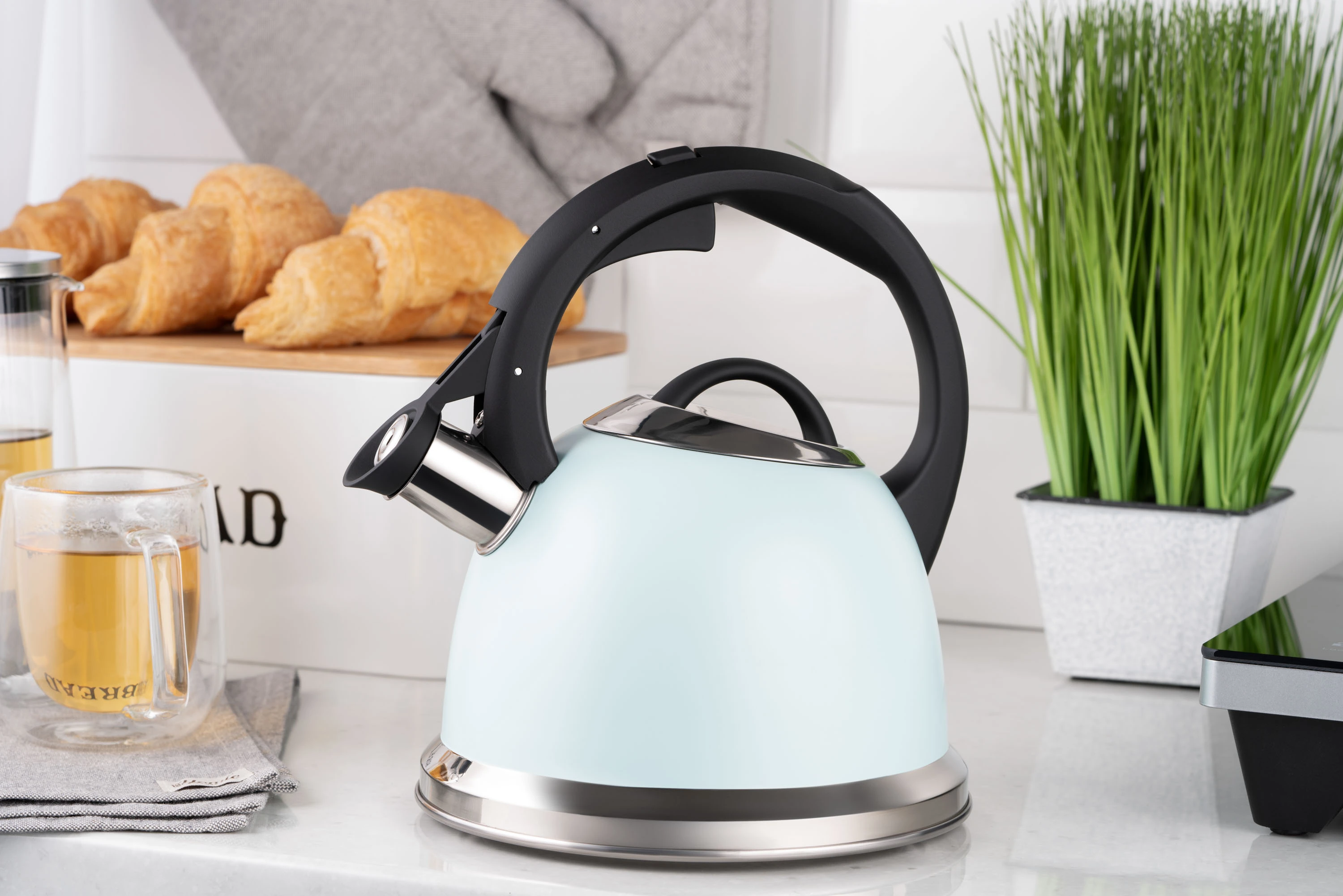 test Чайник Ardesto Gemini, 2л, нержавіюча сталь, блакитний - 2