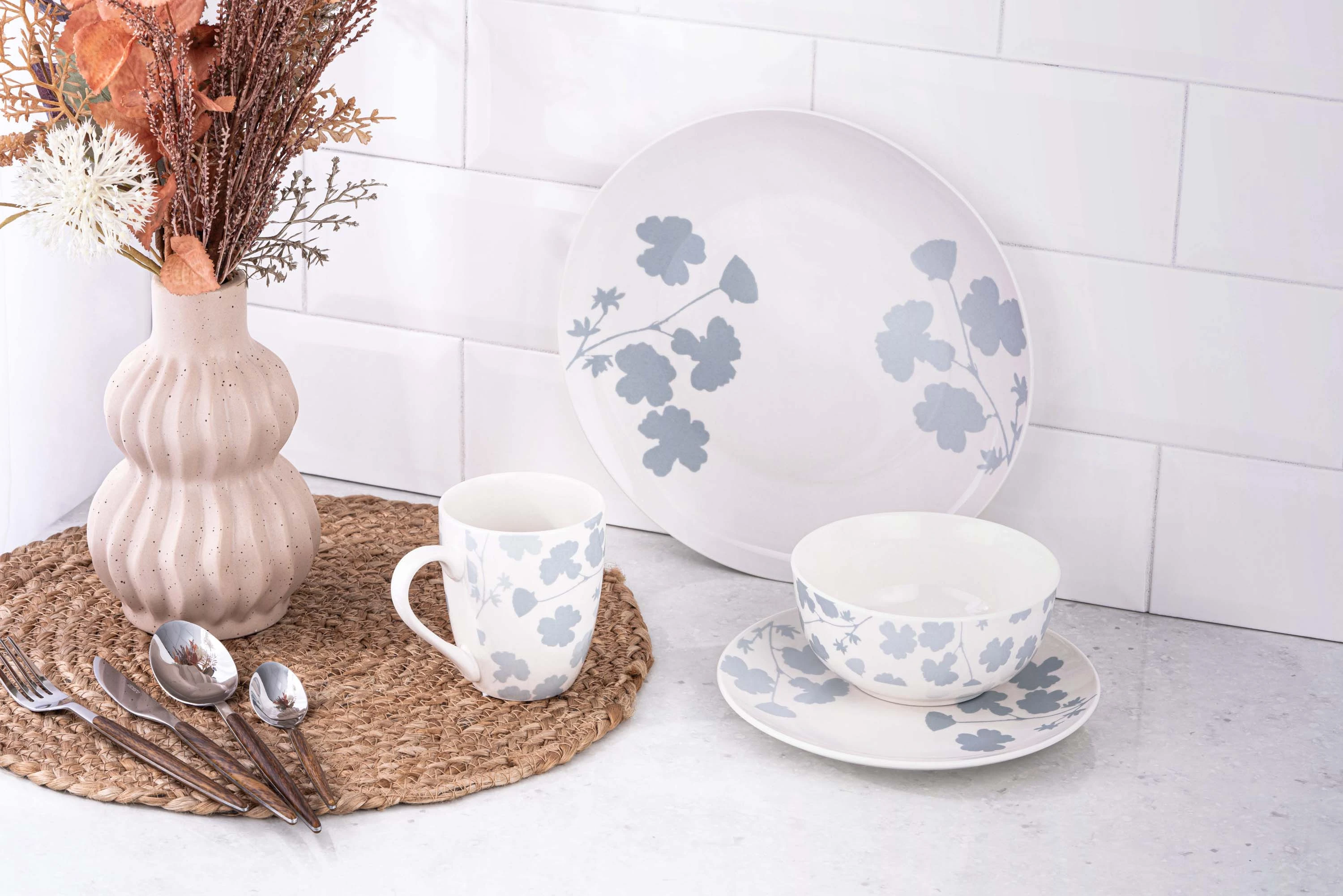 Чашка Ardesto Capri, 320мл, порцеляна, біло-блакитний - 2