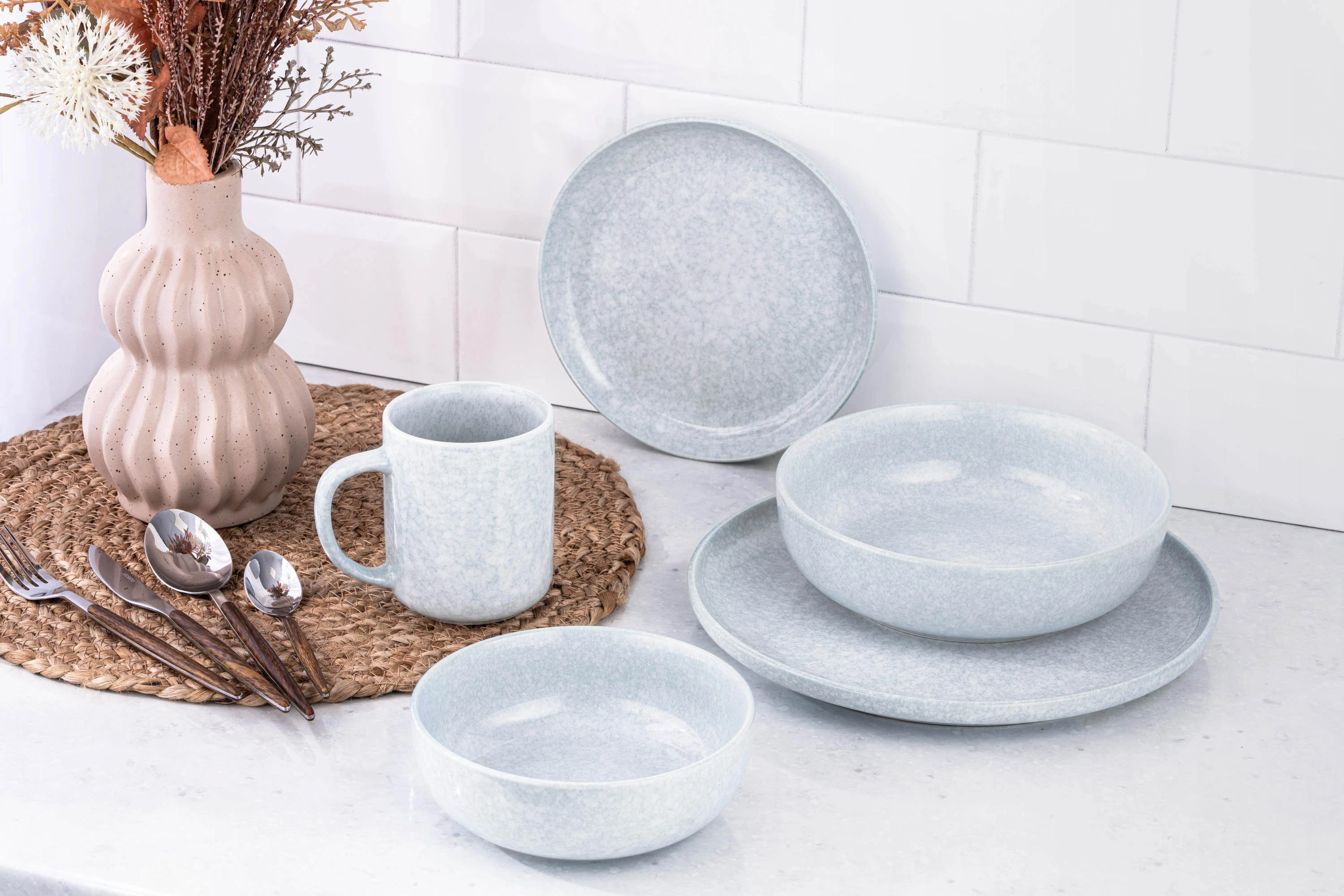 Чашка Ardesto Loreto, 390мл, порцеляна, блакитний - 2