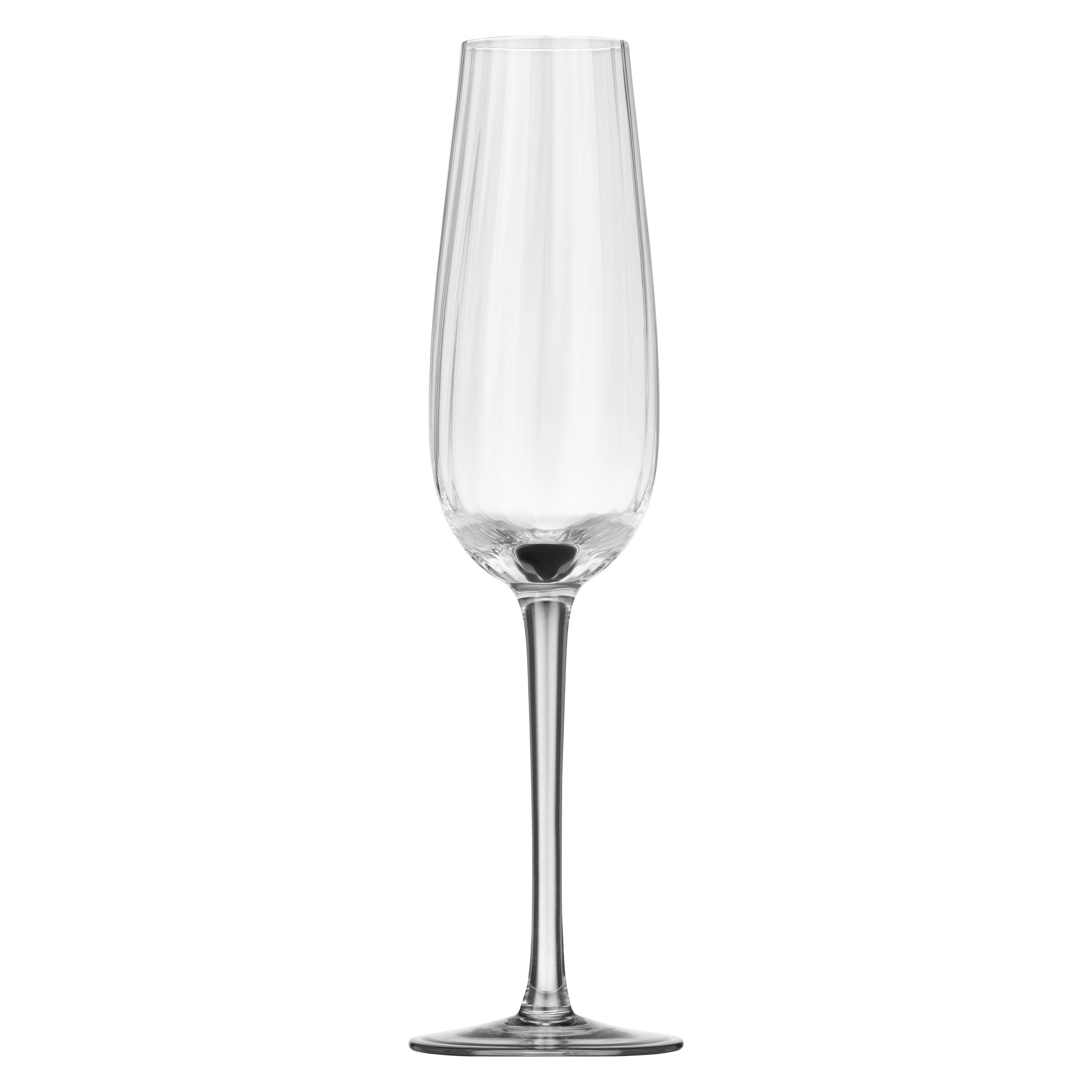 Набір келихів для шампанського Ardesto Black Mars Orion 220мл, 2шт, скло, прозоро-сірий - 2