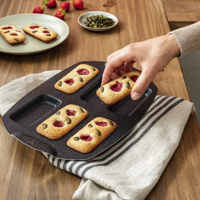 Деко Tefal PerfectBake, 6 форм, прямокутний, 21х29см, алюміній, коричневий - 2