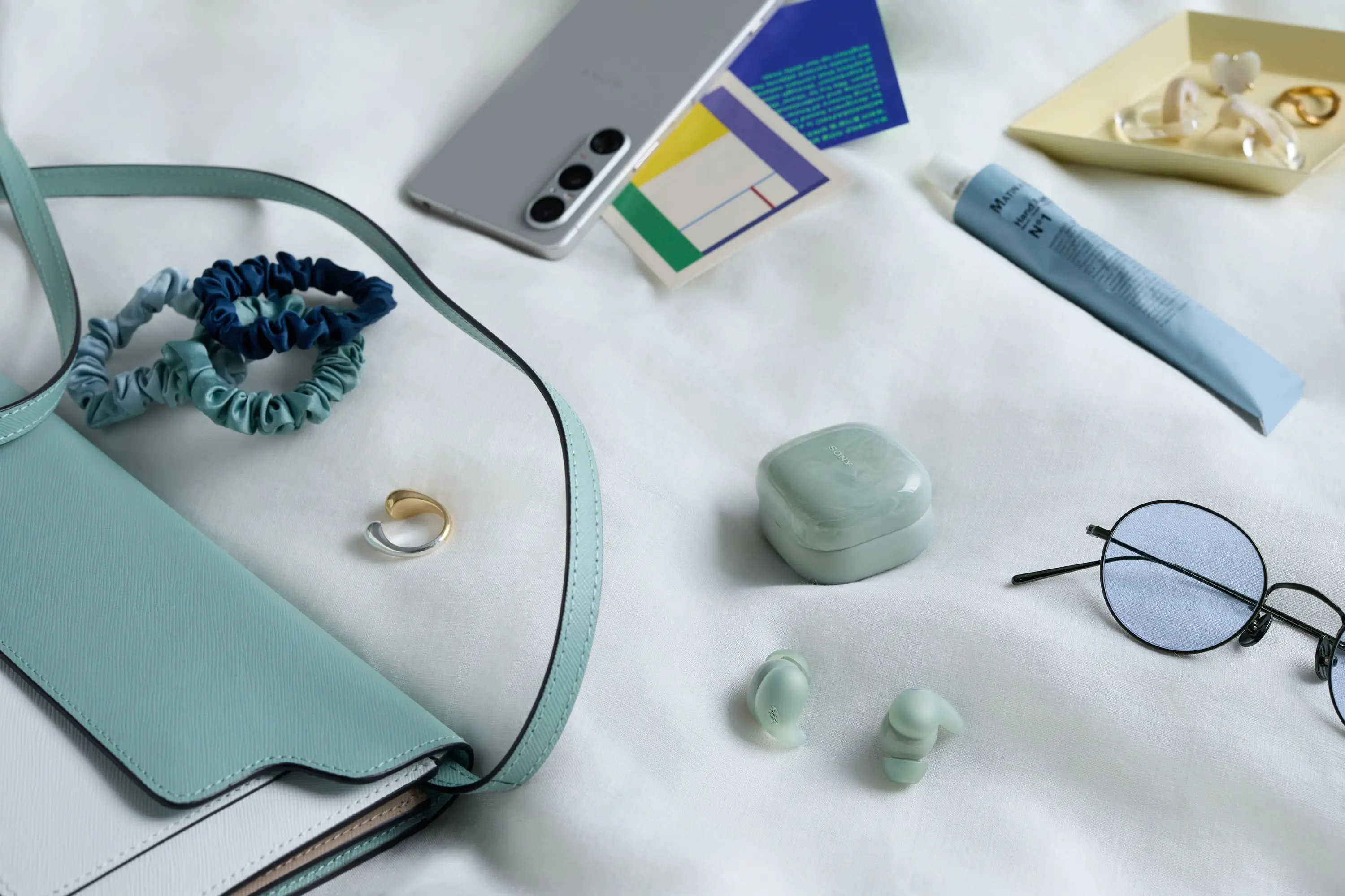 Навушники TWS Sony LinkBuds Fit BT 5.3, ANC, IPX4, SBC, AAC, LDAC, LC3, Mic, Зелений - 2