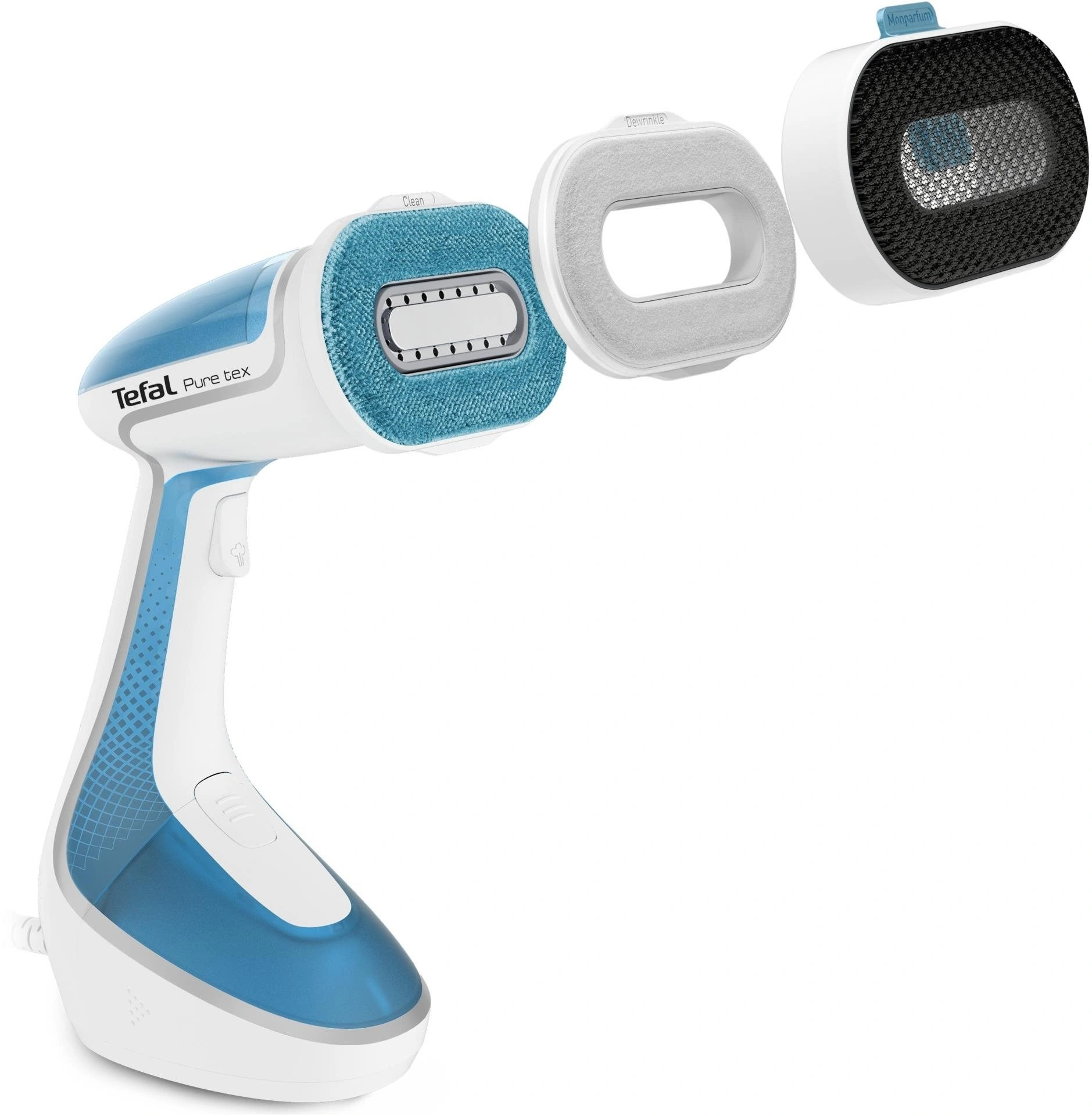 Відпарювач Tefal компактний Pure Tex 4в1 , 1700Вт, 200мл, постійна пара - 30гр, керам. підошва, біло - 2