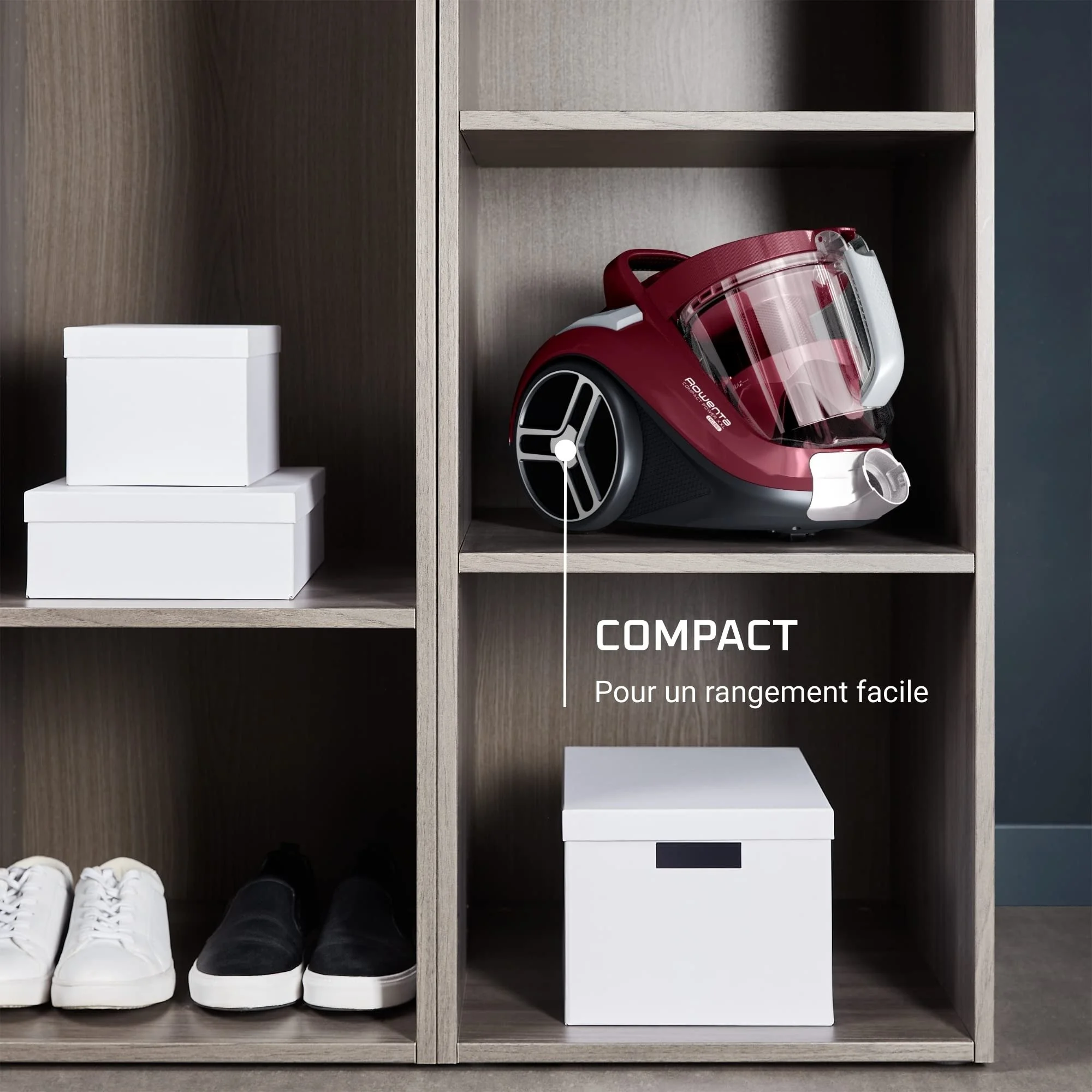 Пилосос Rowenta контейнерний Compact Power XXL Animal + Kit, 900Вт, конт пил -2.5л, HEF system, черв - 2