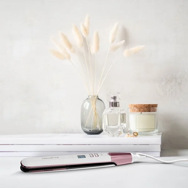 Випрямляч Rowenta Volumizer, >240Вт, темп.режимів-8, 140-210С, дисплей, іонізація, кераміка, біло-ро - 2