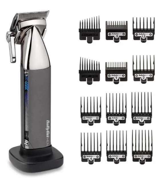 Машинка для стриження  Babyliss, мережа+акум., вібраційний мотор, насадок-10, кейс, чохол, гребінець