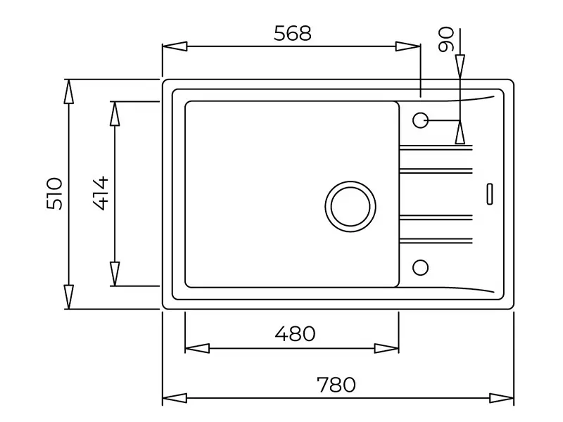 Кухонна мийка Teka - STONE 60 S-TG 1B 1D 115330034 - 2