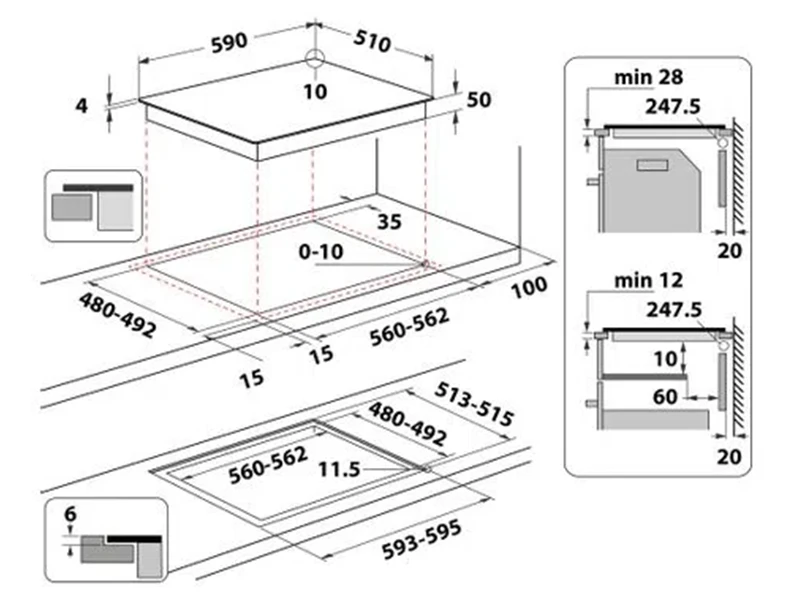 Варильна поверхня Whirlpool - WSQ 2160 NE - 2