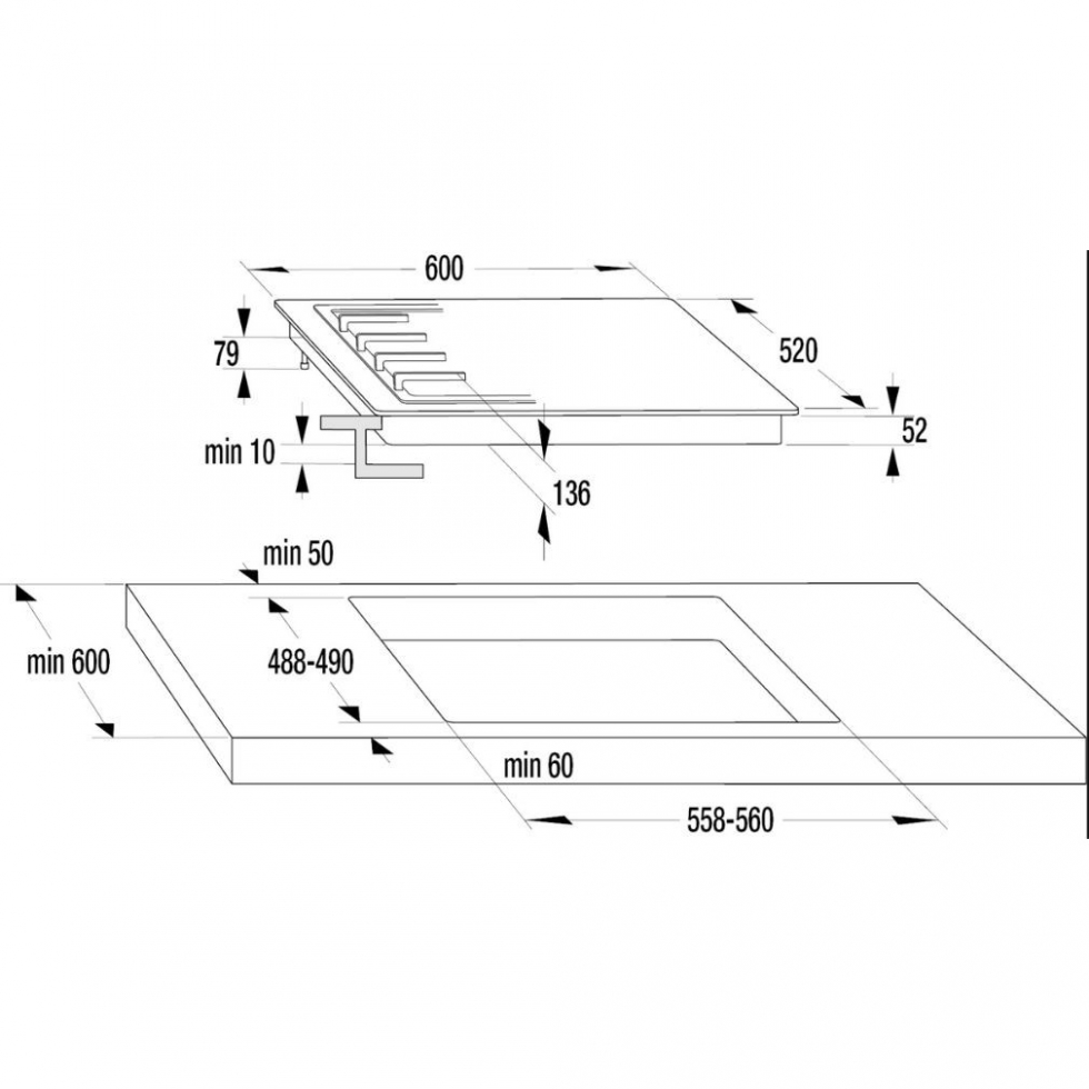 Варильна поверхня Gorenje - GW 641 EX - 2