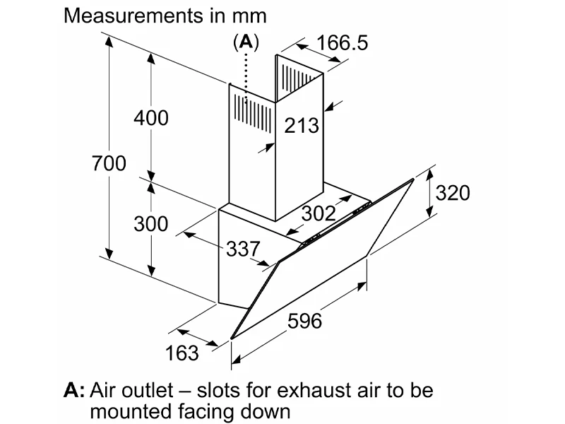 Кухонна витяжка Bosch - DWK 064 PJ 60 T - 2