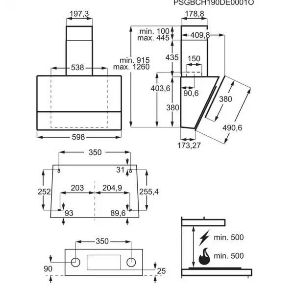 Кухонна витяжка Electrolux - LFV 616 W Hob2Hood - 2